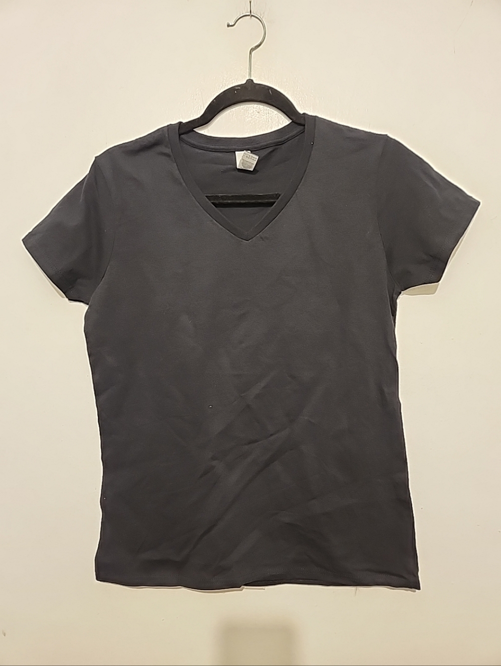 Women V neck Tshirts (Black)